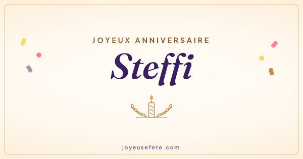 Image « Joyeux anniversaire Steffi » au format large