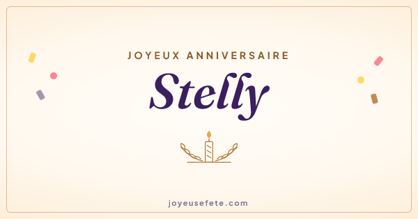 Image « Joyeux anniversaire Stelly » au format large
