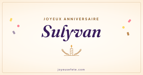 Image « Joyeux anniversaire Sulyvan » au format large