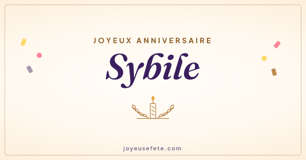 Image « Joyeux anniversaire Sybile » au format large