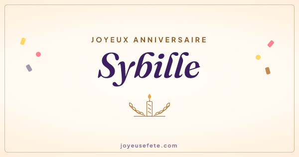 Image « Joyeux anniversaire Sybille » au format large