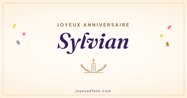 Image « Joyeux anniversaire Sylvian » au format large
