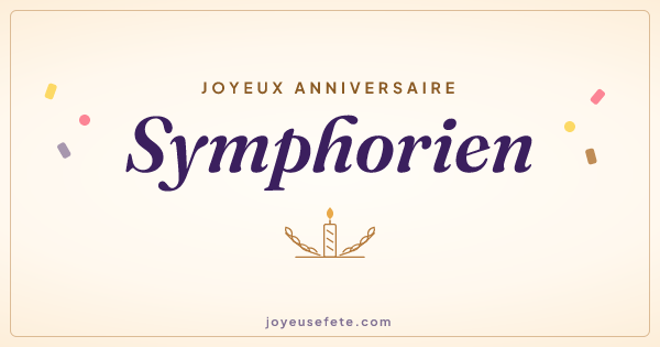 Image « Joyeux anniversaire Symphorien » au format large