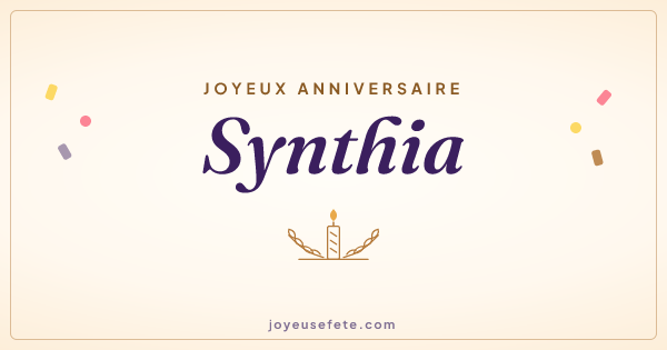 Image « Joyeux anniversaire Synthia » au format large