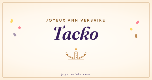 Image « Joyeux anniversaire Tacko » au format large