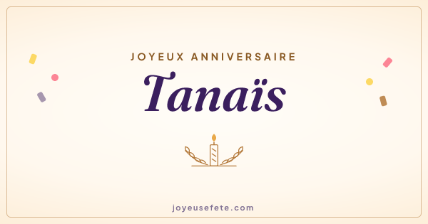 Image « Joyeux anniversaire Tanaïs » au format large