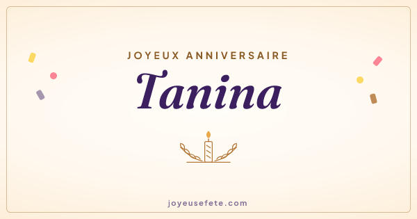 Image « Joyeux anniversaire Tanina » au format large