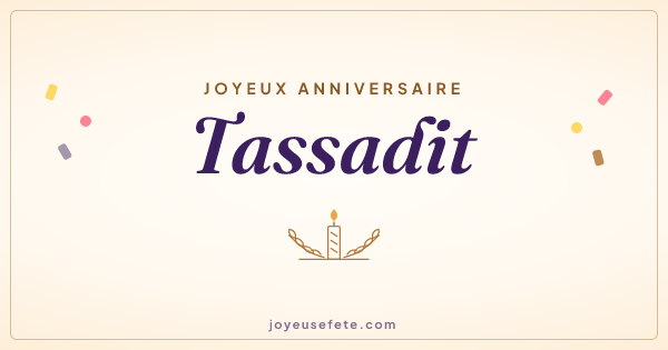 Image « Joyeux anniversaire Tassadit » au format large