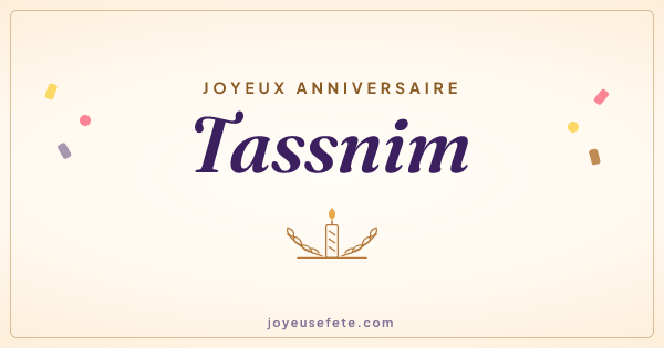 Image « Joyeux anniversaire Tassnim » au format large