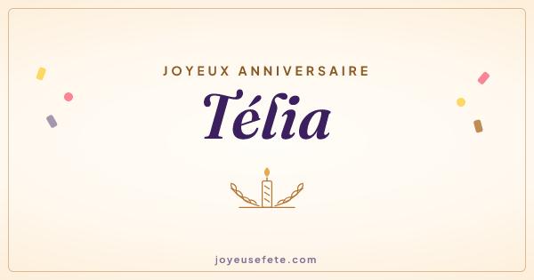 Image « Joyeux anniversaire Télia » au format large