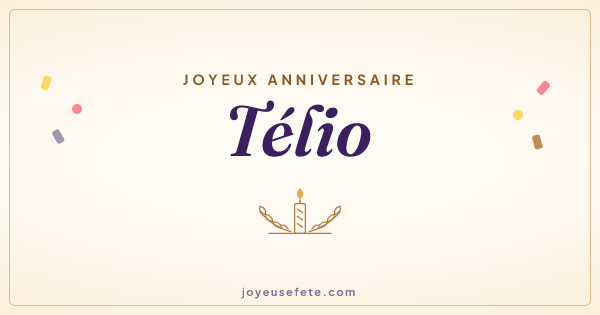Image « Joyeux anniversaire Télio » au format large