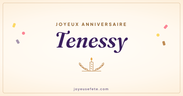 Image « Joyeux anniversaire Tenessy » au format large