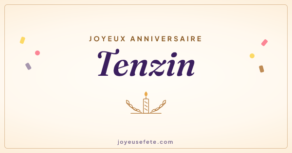 Image « Joyeux anniversaire Tenzin » au format large