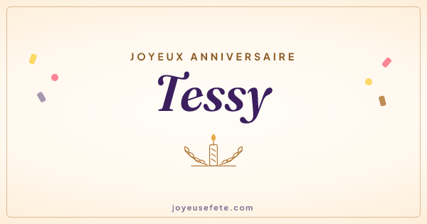 Image « Joyeux anniversaire Tessy » au format large