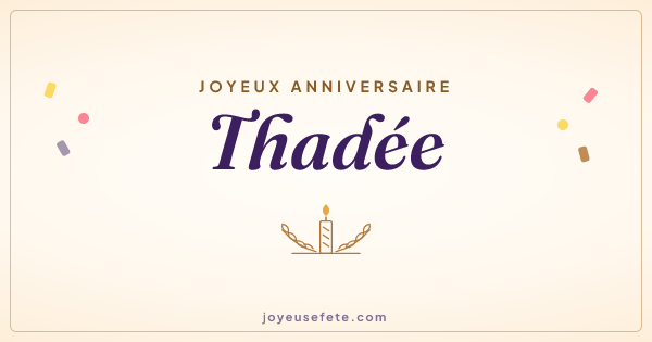 Image « Joyeux anniversaire Thadée » au format large