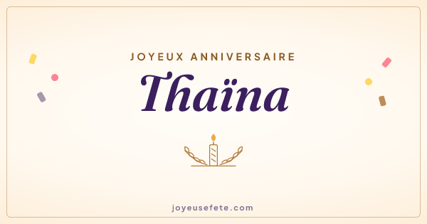 Image « Joyeux anniversaire Thaïna » au format large