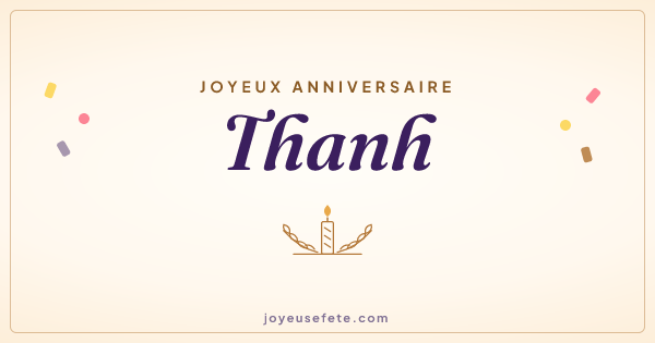 Image « Joyeux anniversaire Thanh » au format large