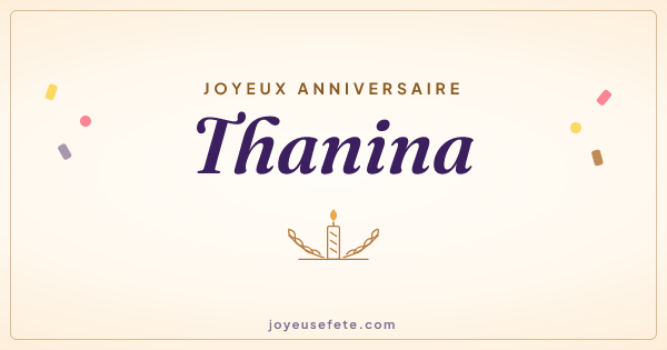Image « Joyeux anniversaire Thanina » au format large