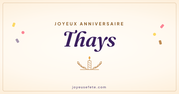 Image « Joyeux anniversaire Thays » au format large