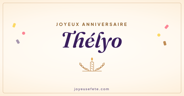 Image « Joyeux anniversaire Thélyo » au format large