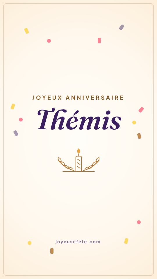 Image « Joyeux anniversaire Thémis » au format story
