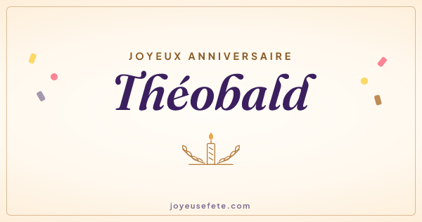 Image « Joyeux anniversaire Théobald » au format large