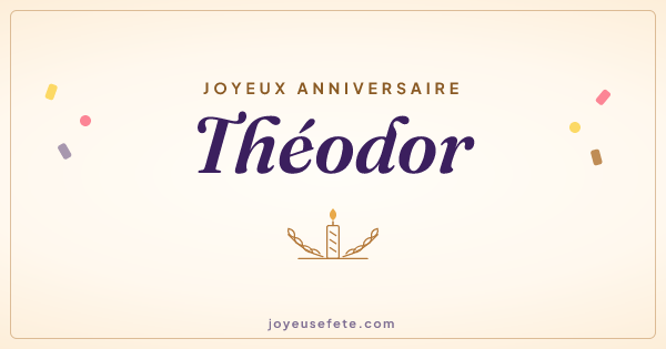 Image « Joyeux anniversaire Théodor » au format large