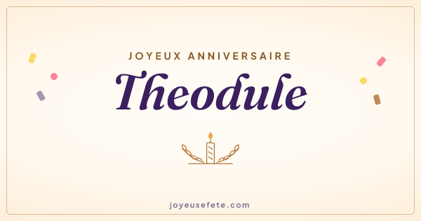Image « Joyeux anniversaire Theodule » au format large