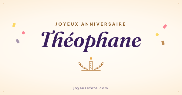 Image « Joyeux anniversaire Théophane » au format large