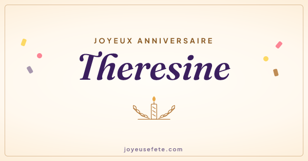 Image « Joyeux anniversaire Theresine » au format large