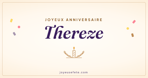 Image « Joyeux anniversaire Thereze » au format large