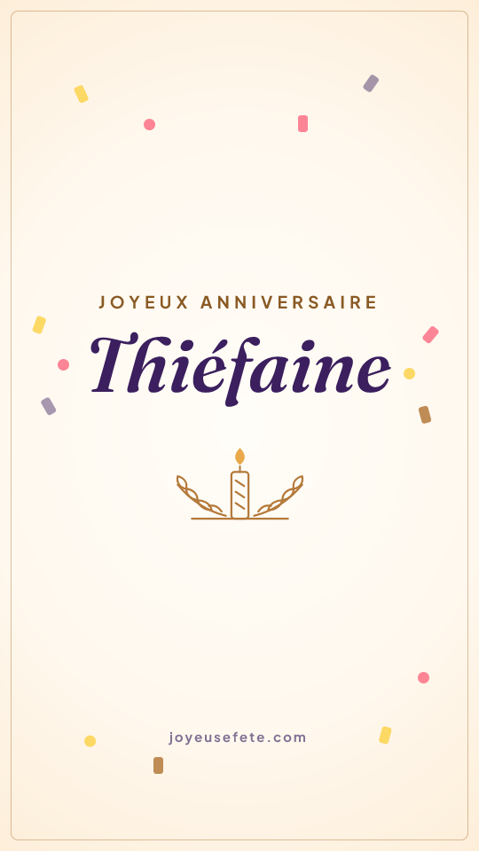 Image « Joyeux anniversaire Thiéfaine » au format story