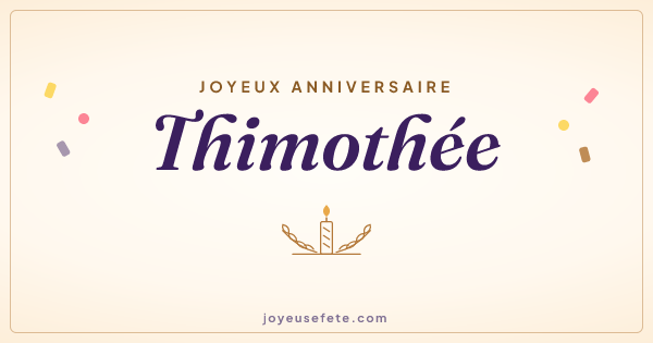 Image « Joyeux anniversaire Thimothée » au format large