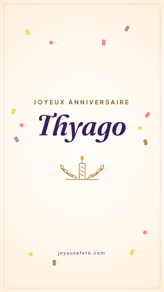 Image « Joyeux anniversaire Thyago » au format story