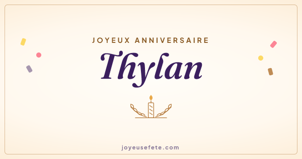 Image « Joyeux anniversaire Thylan » au format large
