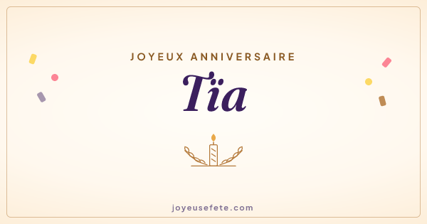 Image « Joyeux anniversaire Tïa » au format large