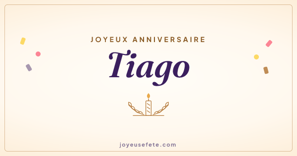 Image « Joyeux anniversaire Tiago » au format large