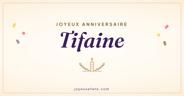 Image « Joyeux anniversaire Tifaine » au format large