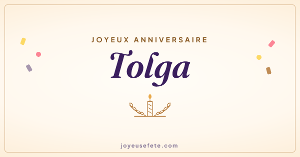 Image « Joyeux anniversaire Tolga » au format large