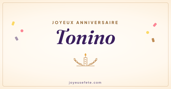 Image « Joyeux anniversaire Tonino » au format large