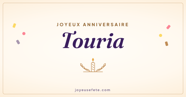 Image « Joyeux anniversaire Touria » au format large
