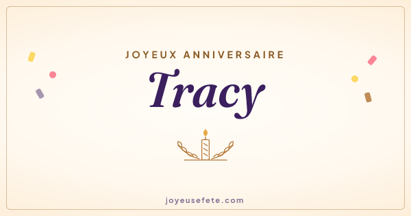 Image « Joyeux anniversaire Tracy » au format large