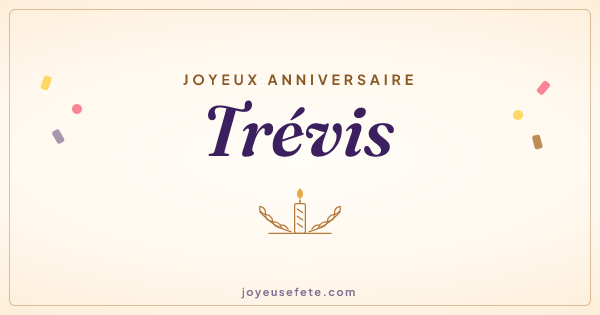 Image « Joyeux anniversaire Trévis » au format large