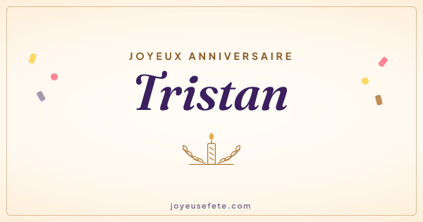 Image « Joyeux anniversaire Tristan » au format large