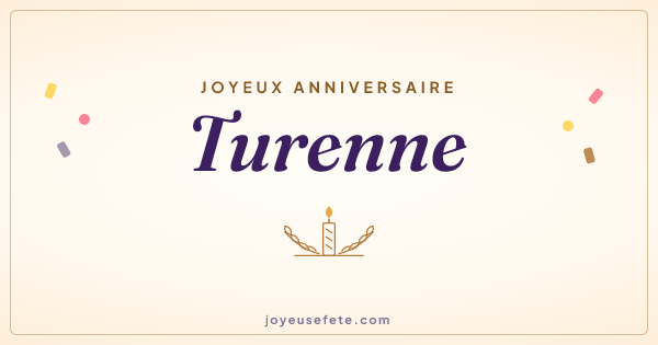 Image « Joyeux anniversaire Turenne » au format large