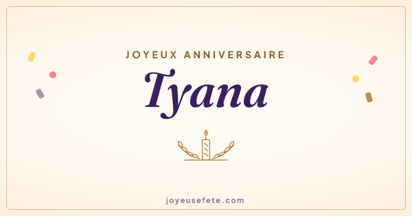Image « Joyeux anniversaire Tyana » au format large