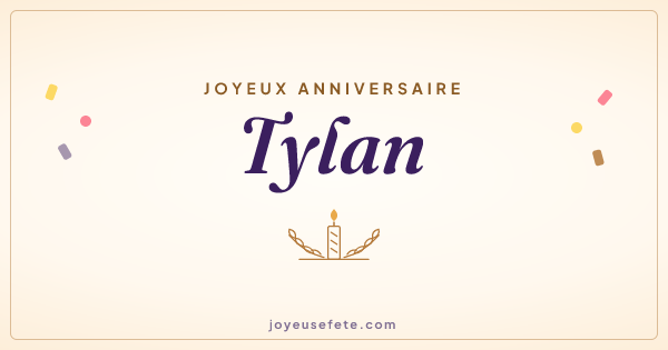Image « Joyeux anniversaire Tylan » au format large
