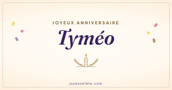 Image « Joyeux anniversaire Tyméo » au format large