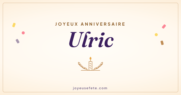 Image « Joyeux anniversaire Ulric » au format large