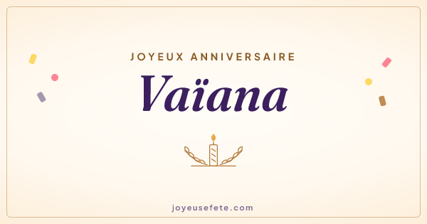 Image « Joyeux anniversaire Vaïana » au format large